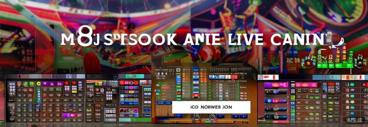 Animasi banner promosi M88 Sportsbook dan Live Casino yang menampilkan berbagai jenis taruhan dan permainan yang tersedia