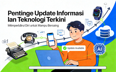 Ilustrasi pentingnya update informasi dan teknologi terkini
